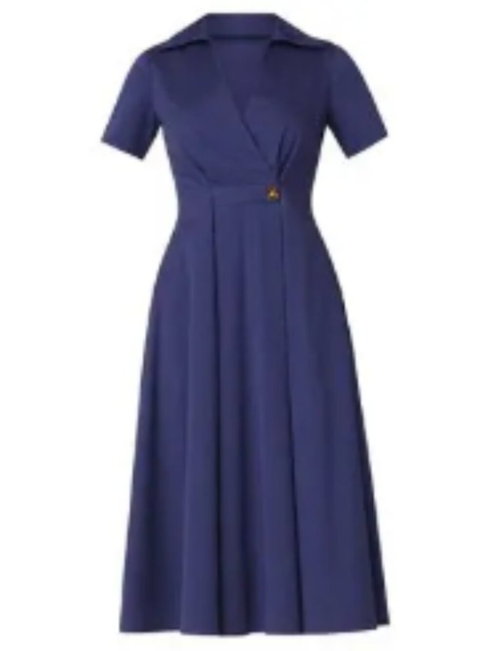 NWT Shoshanna  ashland cotton suplice midi-dress Navy Sz 8